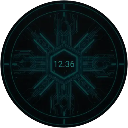Cyber-Circuit Tactical watch face, alternative preview 2