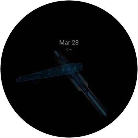 Cyber Circuit watch face, alternative preview 2