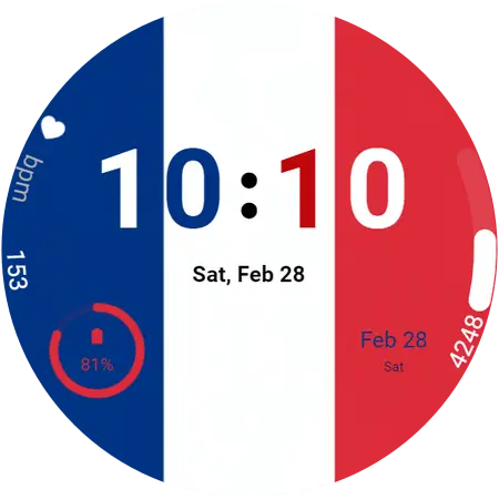 France Flag watch face preview