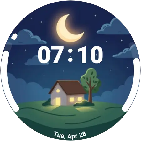 Horizon Haven watch face preview