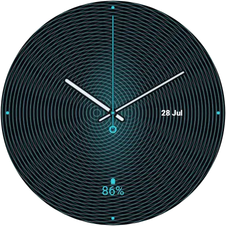 Moiré watch face preview