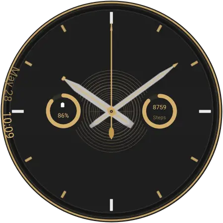 Noir Satin watch face preview