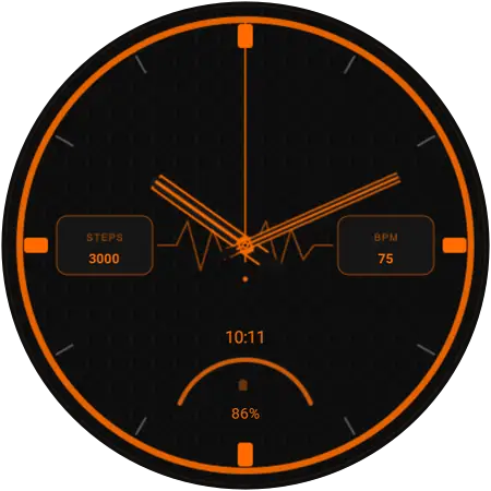 Pulse Grid watch face preview