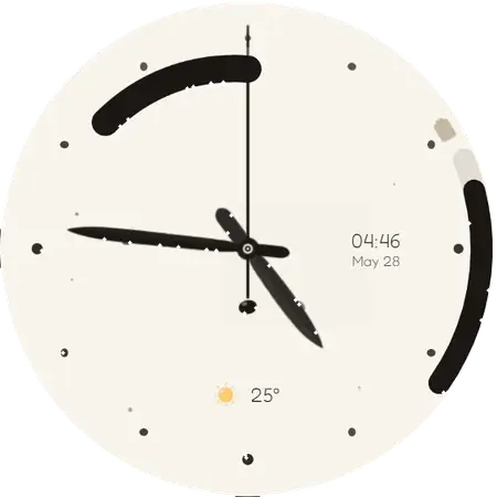 Solar Ink watch face preview