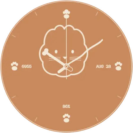 Whiskers II watch face preview